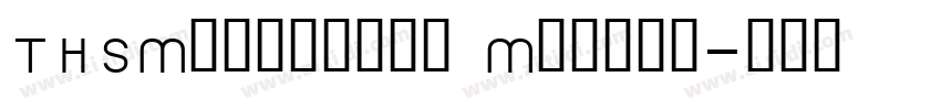 THSMoneyfont Medium字体转换